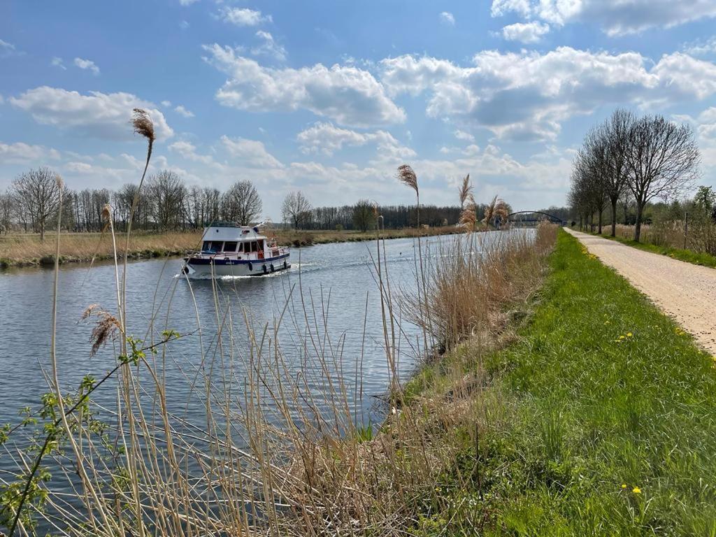 Pension Zur Schleuse Garni Am Elbe Luebeck - Kanal In Witzeeze Eksteriør billede